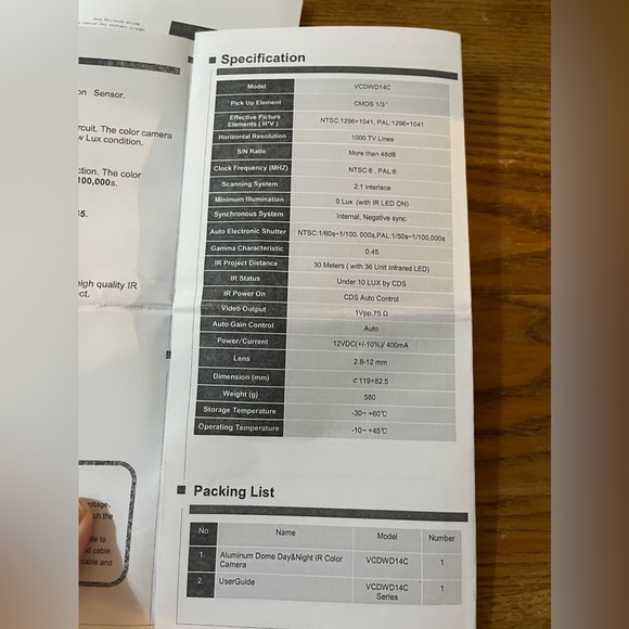 NIB Aluminum Dome Security Camera - Day or Night Color IR - 2.8 - 12mm Lens - Picture 6 of 9